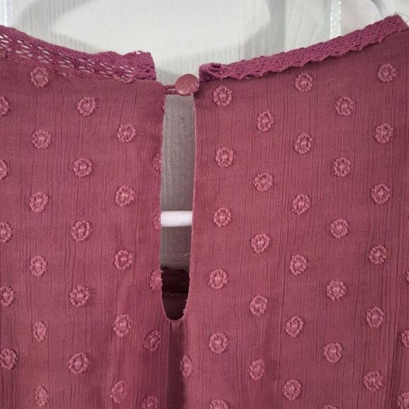 💲1️⃣0️⃣ Bundled ✔️Umgee Swiss Dot Purple Pink Mini Sz M runs Big - Picture 5 of 7